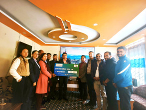 Corporate Social Responsibility -Financial support to landslide-affected communities in Ilam Municipality.