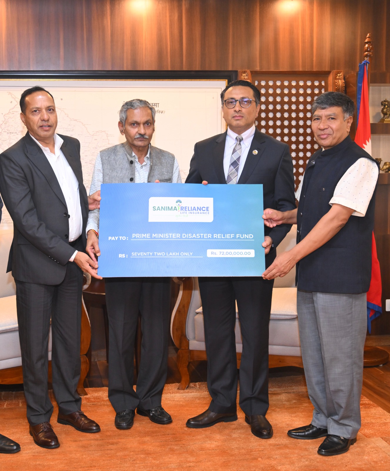 Sanima Reliance provides relief worth 7.2 million for Bhotekoshi flood victims